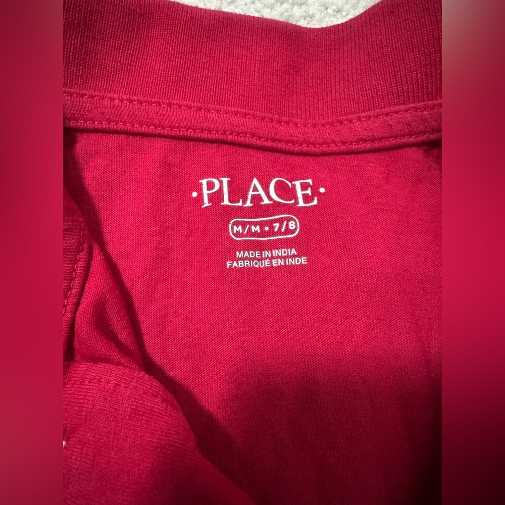 Preowned red boys polos (2). Size 7/8 - Picture 2 of 5
